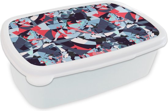 Bread Bin Wit – Lunch Box – Bread Box – Motif – Abstrait – Décoration – 18x12x6 cm – Adultes