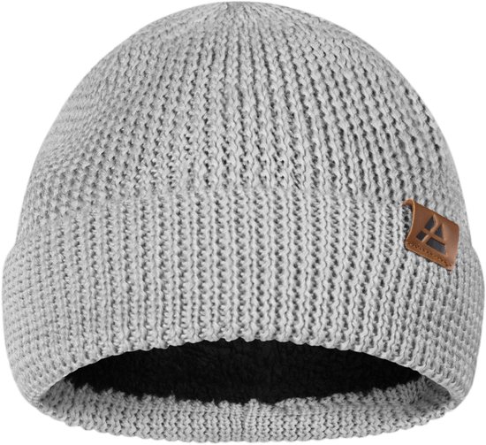 Bonnet DANISH ENDURANCE en Laine Mérinos – Doublure Intérieure Polaire – Ultra Chaud – Grijs