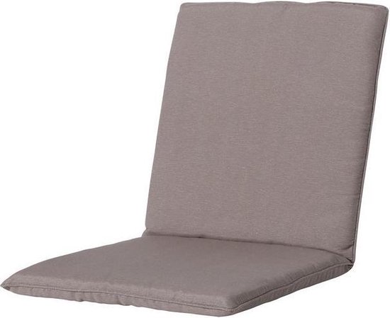 Coussin de Jardin Madison Dossier Bas 105 X 50 Cm Katoen/ Polyester Taupe