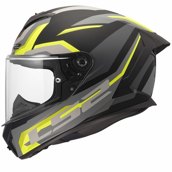 Casque LS2 FF820 Rapid III Hyper mat noir jaune XS