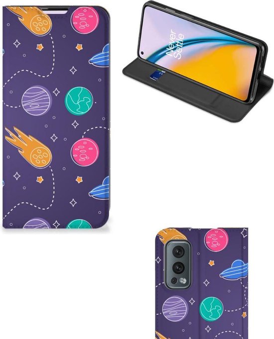 Étui pour téléphone Wallet OnePlus Nord 2 5G Smartphone Case Space