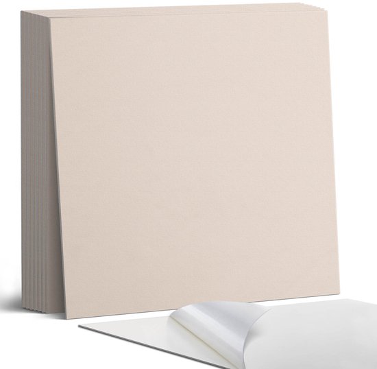 Carreaux adhésifs Coloray – carrelages portugais beiges – 30 cm x 30 cm – Carreaux adhésifs beiges – Lot de 9 – carrelages carrés en PVC – Cuisine adhésifs – Carrelages de sol autocollants – carrelages Vinyl autocollants – carrelages autocollants