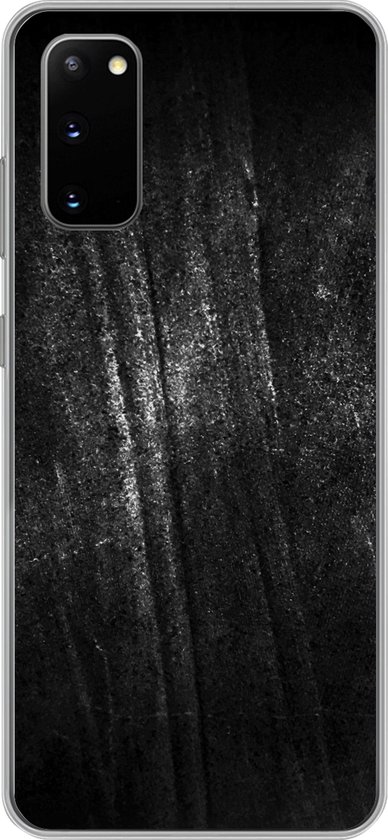 Coque Samsung Galaxy S20 – Impression métallique – Zwart – Glitter – Coque de téléphone en Siliconen