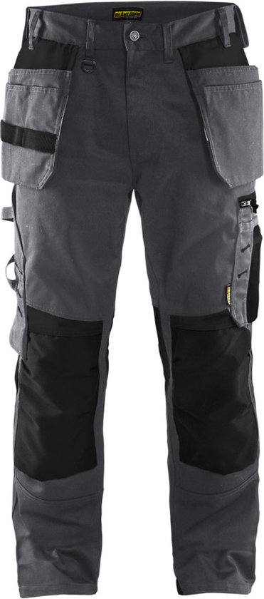 Blaklader Pantalon de travail avec poches à clous 1555-1860 – Grijs Medium / Zwart – D92