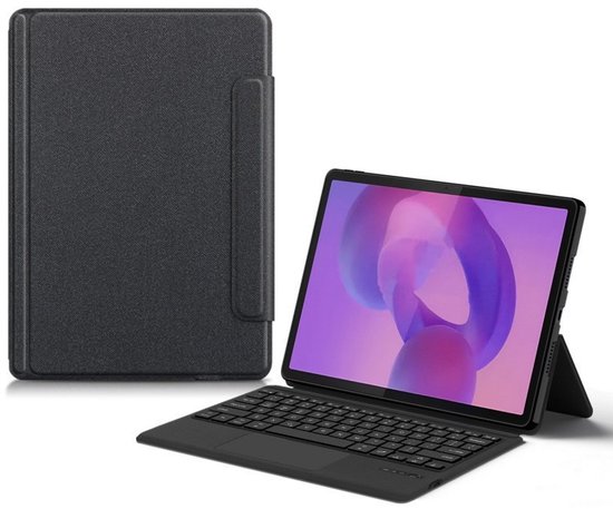 Étui clavier 2-en-1 avec pavé tactile compatible avec Lenovo Yoga Tab Plus 12.7 pouces – Clavier Bluetooth et étui de protection