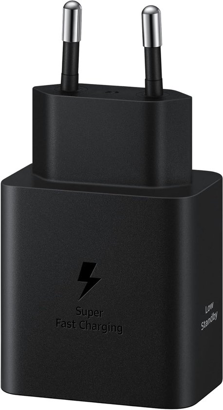 Chargeur USB-C, 45 W, adaptateur secteur ultra-rapide, adaptateur USB-C vers USB, sans câble, noir