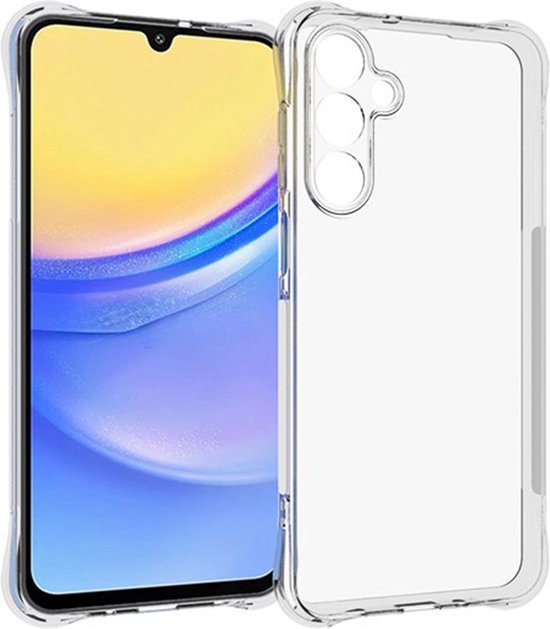 Coverup Case – Convient pour Samsung Galaxy A16 5G – Coque arrière Coverup en TPU avec coins AirBag – Transparent