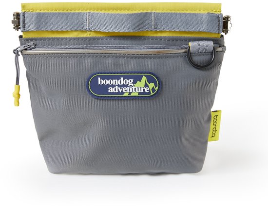 Boondog – Hexagon Treat Bag – Gray/Lemon – Sachet de récompense Chien – Inodore – Entraînement & Promenade