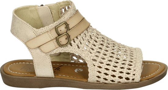 Blowfish J3415 DREAM – Sandales pour femmes plates pour femme – Couleur : Métallisé – Pointure : 37