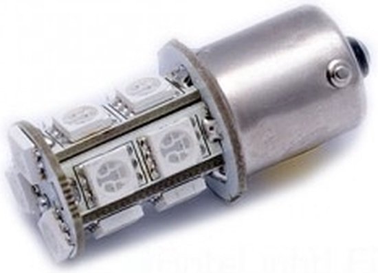 BA15S LED 13-SMD ROUGE 5050 – Lampe LED 24V