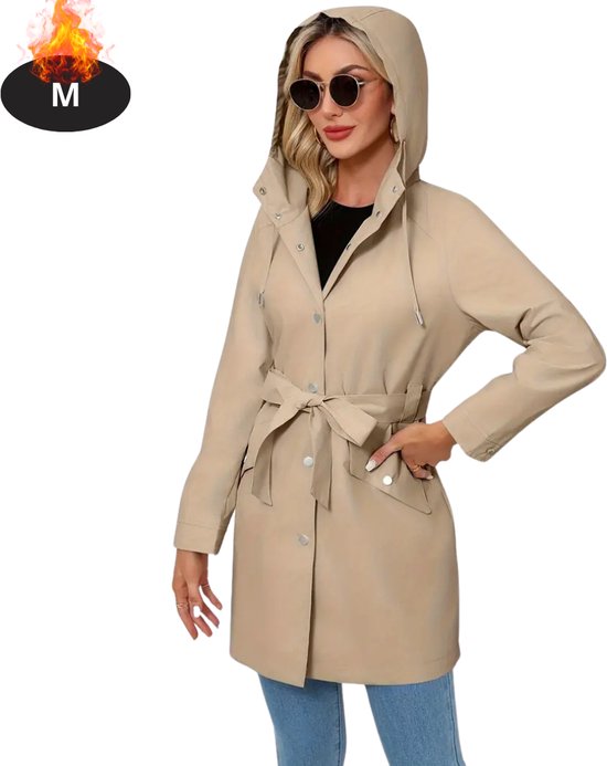Bovista Manteaux Femme – Mi-manteau – Veste – Manteau tailleur – Trench-coat – Pardessus – Pardessus – Hiver – Abricot – M