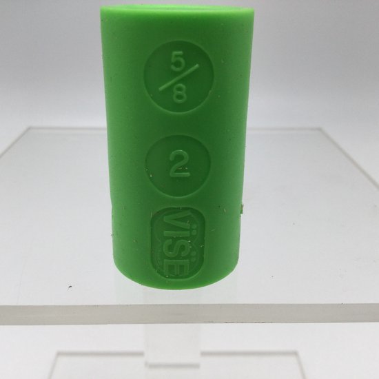 Bowling Inserts pour doigts de boule de bowling, par 2 pièces, &lsquo;Vise Powerlift / Inserts pour poignée ovale&rsquo;, au choix Powerlift ou poignée ovale, couleur vert, taille 5/8, n° 2, taille de foret 7/8