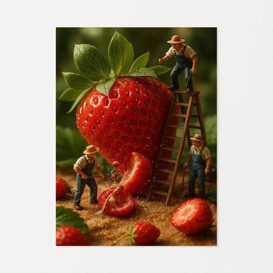 Décoration murale Fraise – Affiches modernes – Posters muraux – 40×60 cm