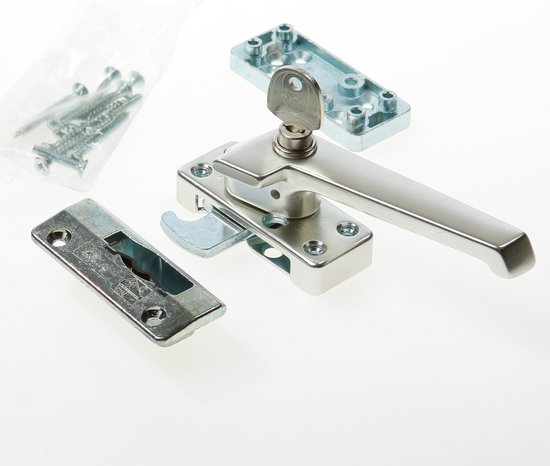 AXA 3319 Serrure de sécurité pour fenêtre – 3319-31-92 / GE – sens de rotation 3 – Aluminium F2