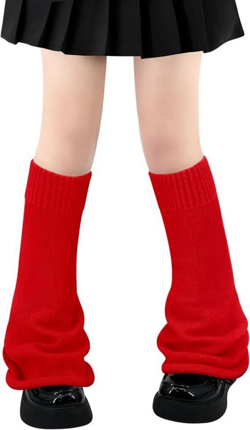 Chauffe-jambes chauds – 8*46 cm – Chauffe-jambes thermiques – Couvre-chaussettes – Chaussettes tricotées mi-hauteur – Housses de chaussettes – Couvre-chaussettes pour femmes – Articles essentiels pour l&rsquo;automne et l&rsquo;hiver – Forme évasée