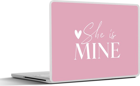 Autocollant pour ordinateur portable – 11,6 pouces – &lsquo;Elle est à moi&rsquo; – Se marier – Dictons – Citations