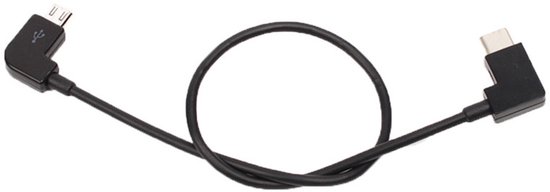 Câble de chargeur E-bike – Micro USB vers USB-C – compatible Bosch, Yamaha, Impulse, BH Bikes et smartphone Android – vélo électrique – 30 CM – noir