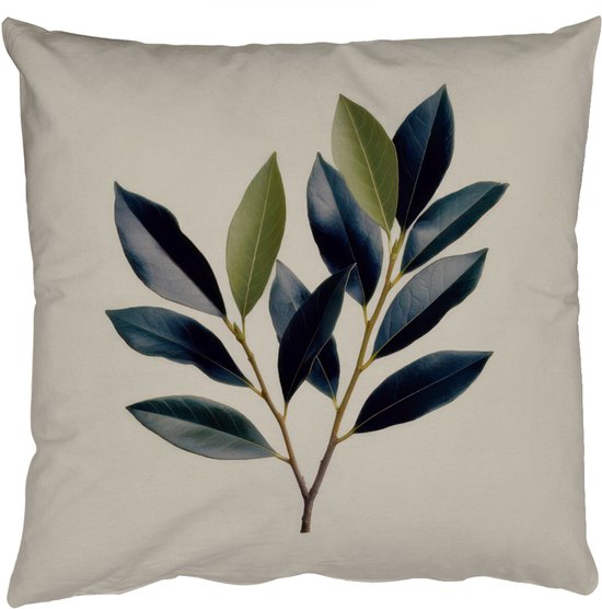 Coussins Coussins décoratifs – Oreillers de salon – 45×45 cm – Ovale – Vert olive – Simple