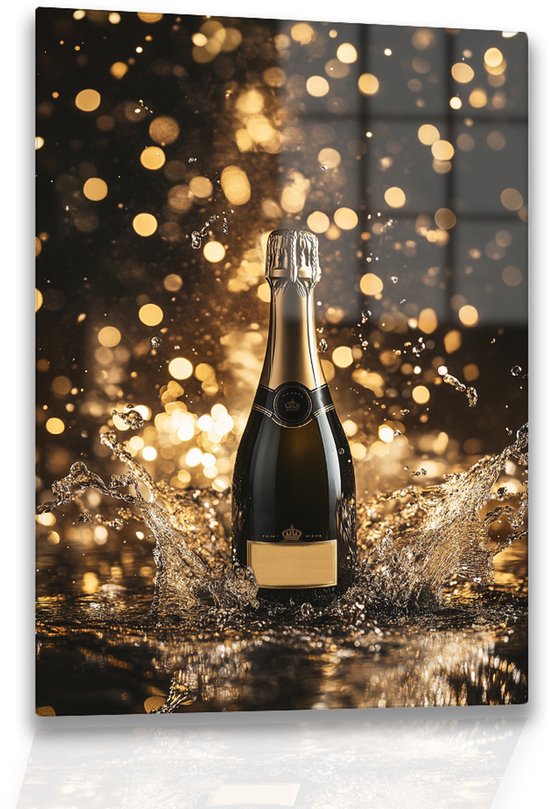 Décoration murale Champagne – Plexiglas – Verre acrylique – 80×120 cm