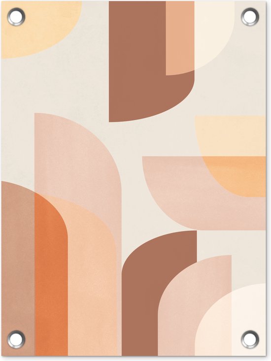 Décoration de Jardin Motif – Art – Couleurs – Abstrait – 30×40 cm – Toile de jardin – Affiche extérieure